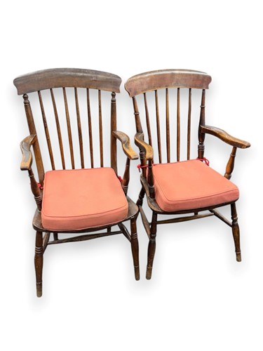 Lot 548 - A near pair of 19th century and later beech...