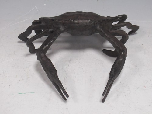Lot 205 - A bronzed metal model of a crab, 21cm high