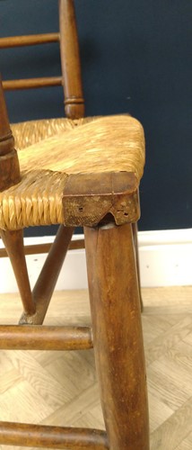 Lot 181 - Attributed to Philip Webb for Morris & Co., an ash Sussex chair