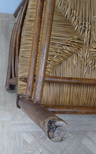 Lot 181 - Attributed to Philip Webb for Morris & Co., an ash Sussex chair