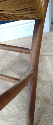 Lot 181 - Attributed to Philip Webb for Morris & Co., an ash Sussex chair