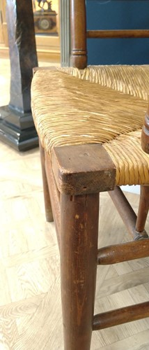 Lot 181 - Attributed to Philip Webb for Morris & Co., an ash Sussex chair