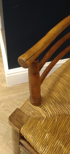 Lot 181 - Attributed to Philip Webb for Morris & Co., an ash Sussex chair
