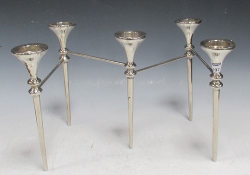 Lot 297 - A Scandinavian articulated modular chrome...