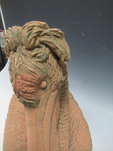 Lot 82 - A terracotta model of a pelican