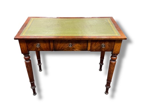 Lot 795 - A 19th century mahogany writing table with...