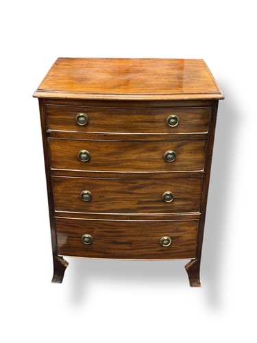Lot 797 - A late 19th or early 20th century bow front...