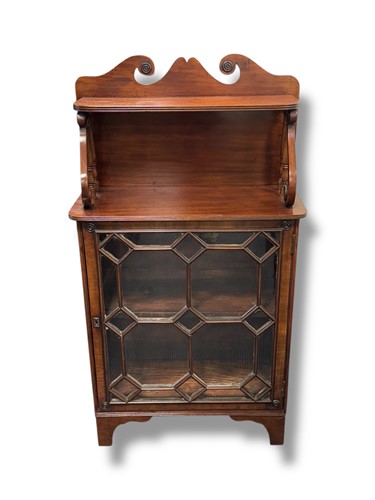 Lot 780 - A late 19th century glazed mahogany chiffonier,...