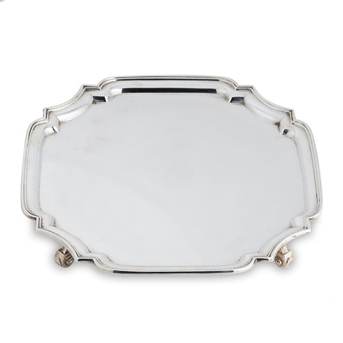 Lot 556 - A George VI silver salver