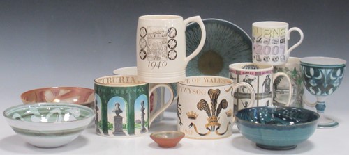 Lot 129 - Art Pottery: Alan Caiger Smith bowl and...
