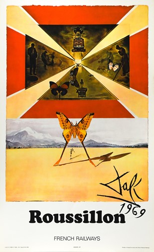 Lot 297 - After Salvador Dalí (1904-1989), a group of six unframed railway posters