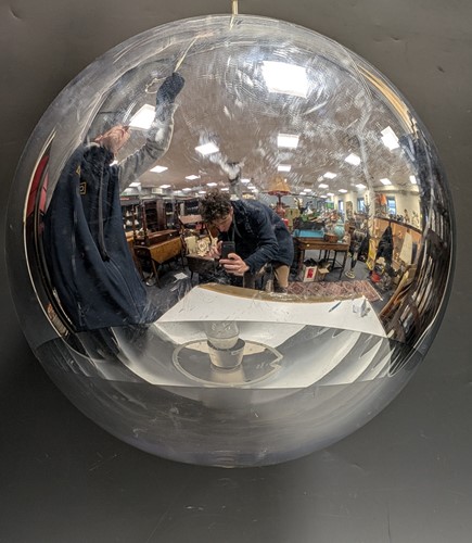 Lot 186 - Tom Dixon, a spherical 'Mirror Ball' ceiling pendant lamp