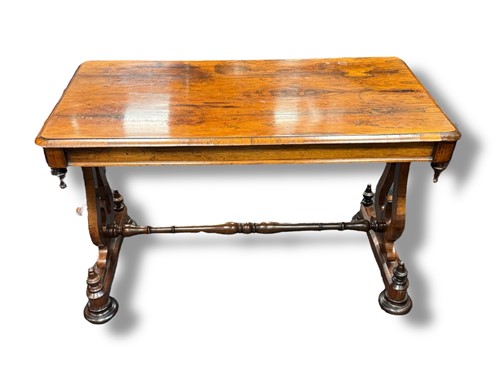 Lot 713 - An early Victorian rosewood library table, on...