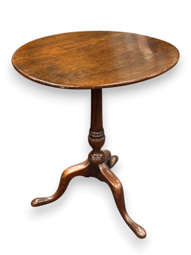 Lot 717 - A George III mahogany tripod table,the...