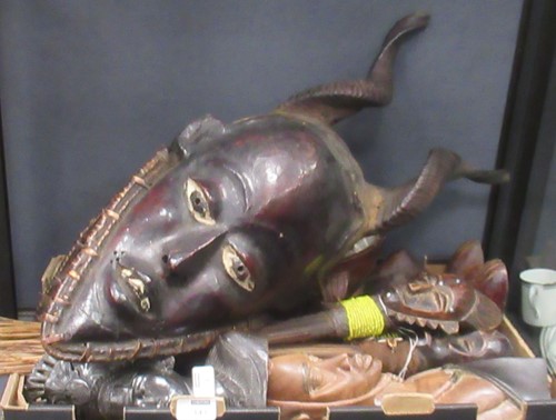 Lot 143 - Collection of tribal items to include: a...