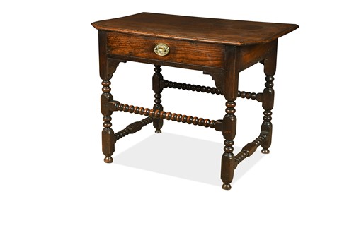 Lot 474 - An oak side table, 18th century and later