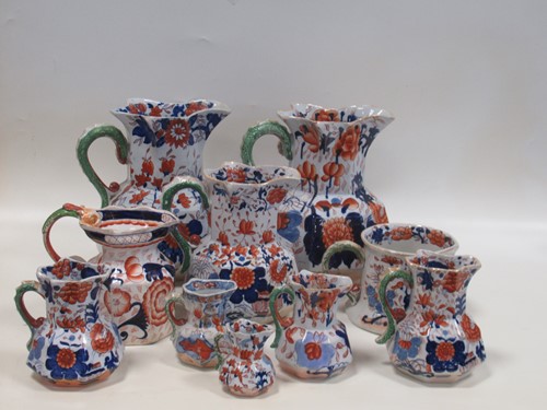 Lot 233 - A collection of ten Masons pottery...