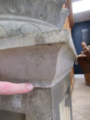 Lot 739 - A large Haddonstone Gothic style composite stone garden urn