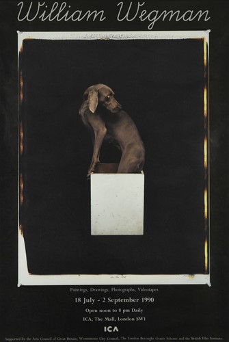 Lot 298 - William Wegman (1943-), an unframed exhibition poster