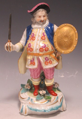 Lot 62 - A late 19th century porcelain figure of...