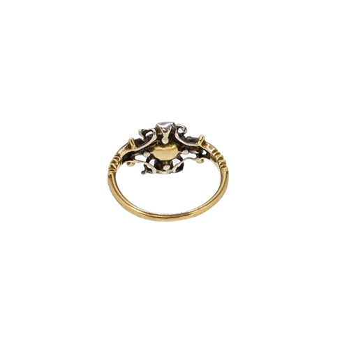 Lot 93 - A Georgian ruby and diamond ring
