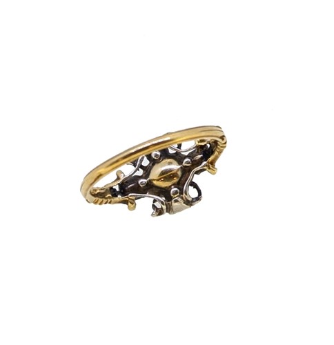 Lot 93 - A Georgian ruby and diamond ring