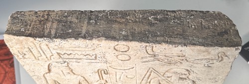 Lot 667 - An Egyptian style stone tablet, 20th century