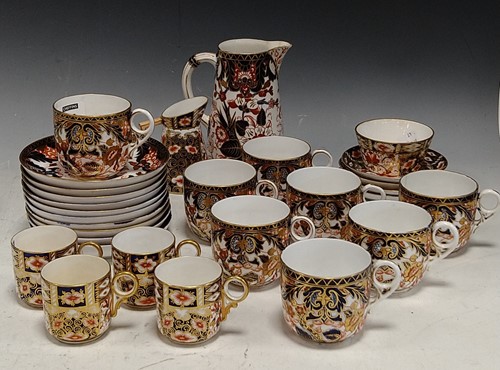 Lot 105 - Crown Derby imari teawares to include 10...