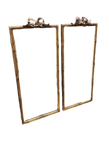 Lot 800 - A pair of Neo-classical style giltwood wall...