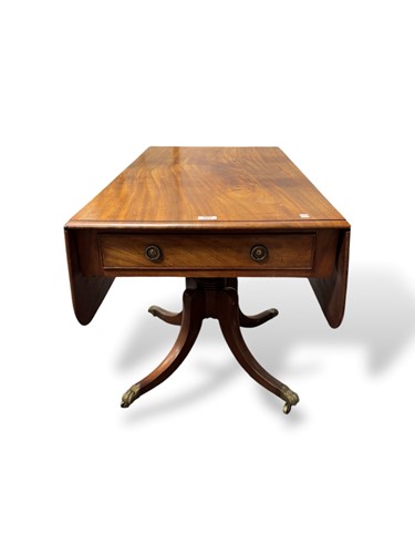 Lot 814 - A 19th century mahogany Pembroke table, the...