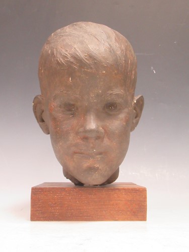 Lot 220 - Marjorie Crossley (1905 - 2001) Head of a boy...