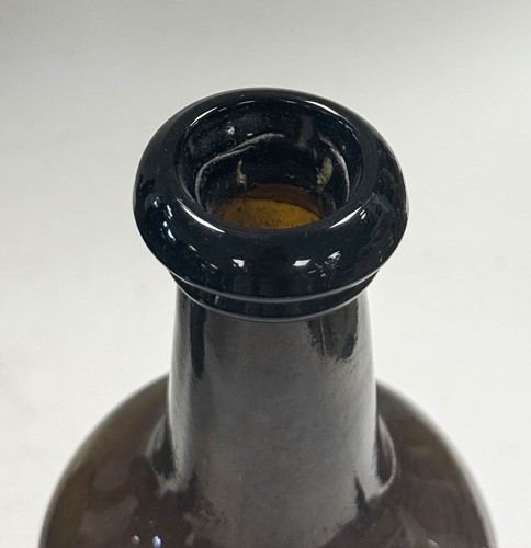 Lot 402 - Three green glass wine bottles, 18th century