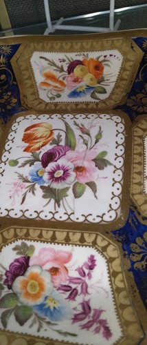 Lot 33 - Two pairs of Derby plates, one - pattern 309,...