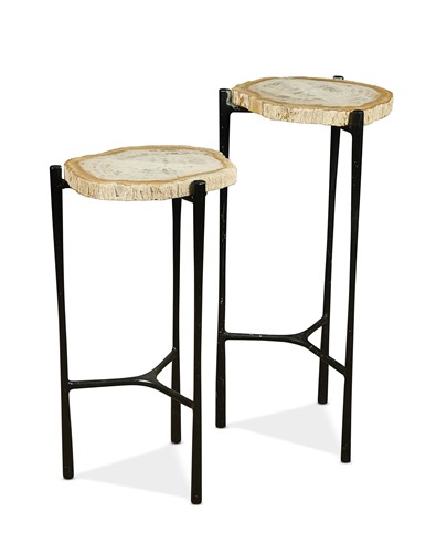 Lot 278 - A near pair of contemporary drinks tables