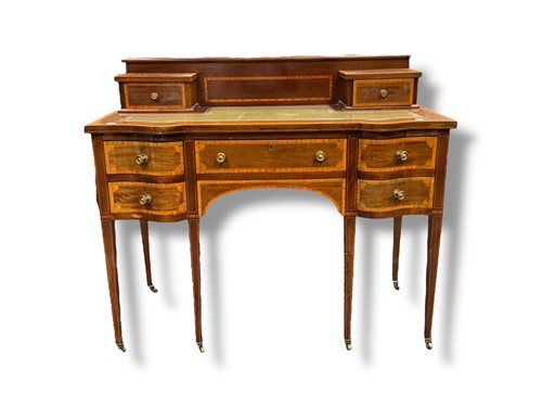 Lot 750 - An Edwardian Sheraton style mahogany and...