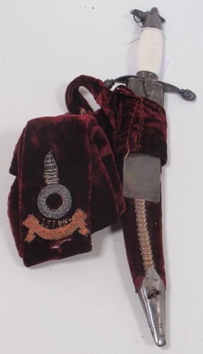 Lot 132 - An Indian First Sikh Light Infantry dagger...