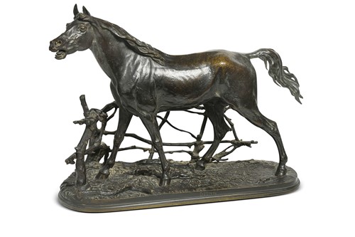 Lot 634 - After Pierre-Jules Mene (1810-1879), Djinn Etalon Barbe