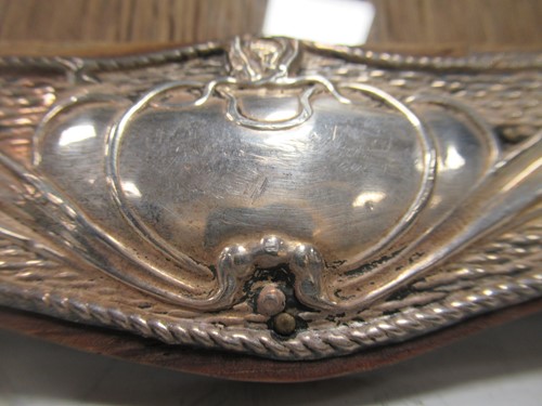 Lot 372 - An Art Nouveau silver picture frame...