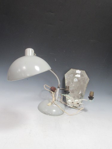 Lot 48 - A vintage Bauhaus style articulated desk light...
