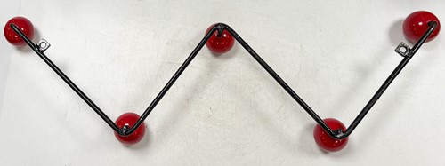 Lot 141 - A mid-century 'atomic' style coat rack, mid/late 20th century