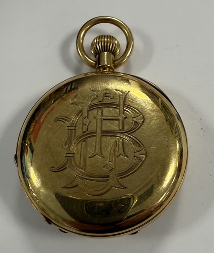 Lot 216 - W. W. Wilson, Croydon - An early 20th century 18ct gold half hunter pocket watch