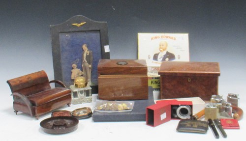 Lot 415 - Dress medals, RAF picture frame in scotchgrain...
