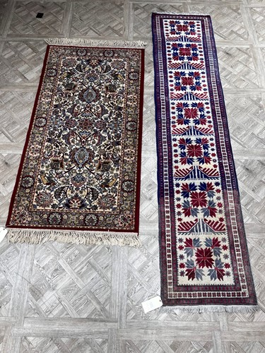 Lot 864 - A modern Tabriz style rug decorated with...