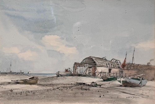 Lot 487 - Arthur E. Davies RBA RCA (British, 1893-1988)