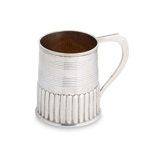 Lot 438 - A George III silver miniature Christening mug