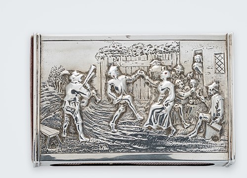 Lot 313 - An early 20th century Dutch metalwares silver table matchbox cover