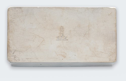 Lot 310 - An early 20th century silver table match holder