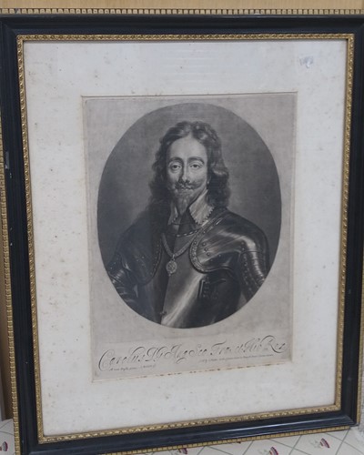 Lot 653 - After Sir Anthony van Dyck, engraved portrait...
