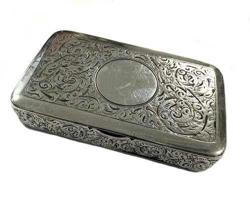 Lot 283 - A Victorian silver snuff box, mark of Sampson...