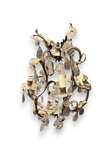 Lot 547 - A mid 20th century French three branch tole...